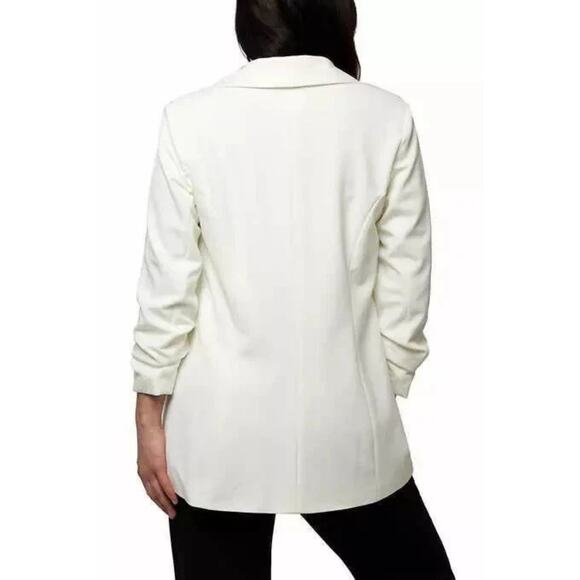 Dakota Blue Crepe Blazer - White (Size XXL) Small Stain - See photos - Picture 3 of 11